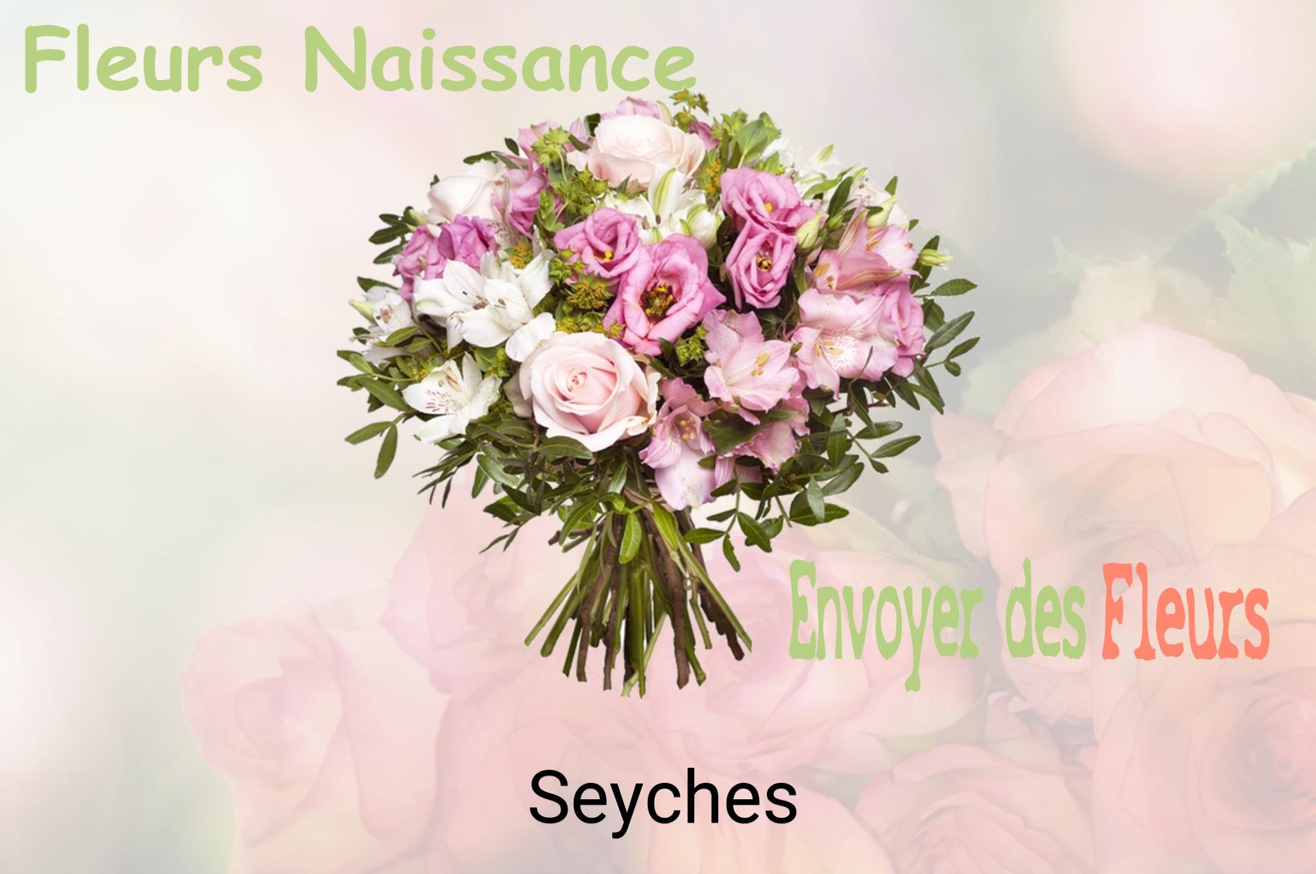 Bouquet de fleurs de naissance livré à Seyches